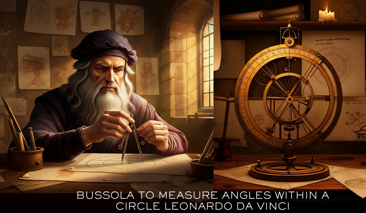 Bussola To Measure Angles Within a Circle Leonardo Da Vinci