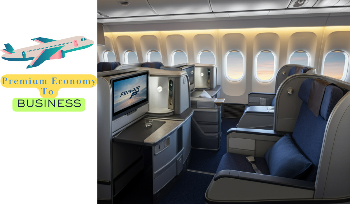 finnair upgrade from premium economy to business